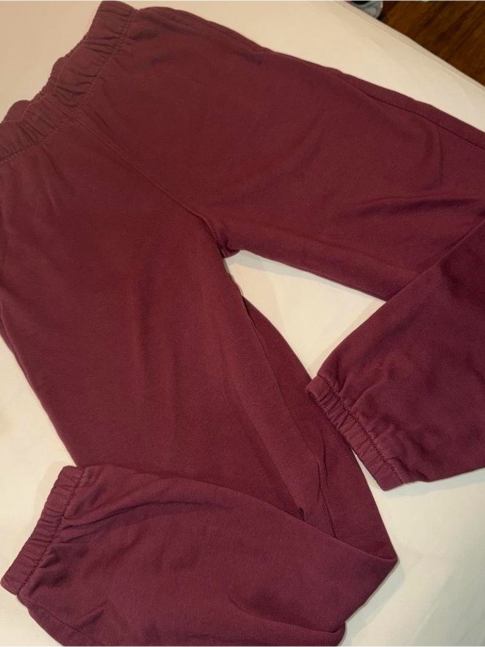 Old Navy Maroon Kids Sweatpants - Elastic Waist & Cuffs
